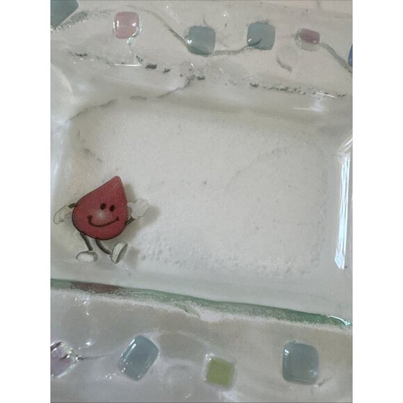 Vintage Clear Glass Rectangular Trinket Tray Soap Dish Includes (2) - Picture 5 of 14